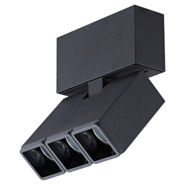 SHOWROOMMODEL - VK Lighting Triton - opbouwspot - 9,5 x 3 x 11 cm - 6W LED incl. - zwart