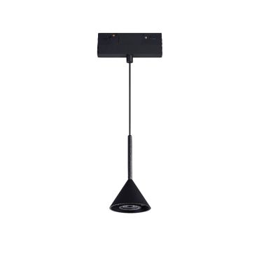 VK Lighting Kona - magnetisch railsysteem - hanglamp - 13,9 x 8 x 21,2 cm - 6W dimbare LED incl. - zwart