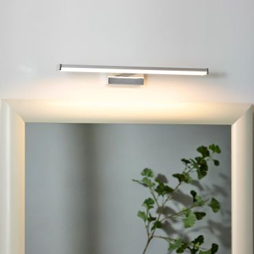 Lucide Onno - spiegelverlichting badkamer - 40 x 12,1 x 4,2 cm - 8W LED incl. - IP44 - mat chroom