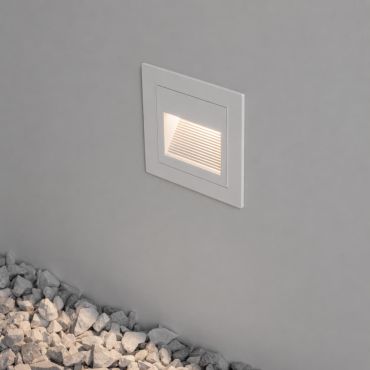 Nova Luce Mono - inbouw wandverlichting - 5,8 x 5,8 x 4,5 cm - 3W LED incl. - IP65 - zandwit