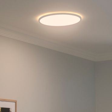 Nordlux Oja - plafondverlichting - Ø 42,4 x 2,3 cm - 19W LED incl. (3000K/4000K) - wit