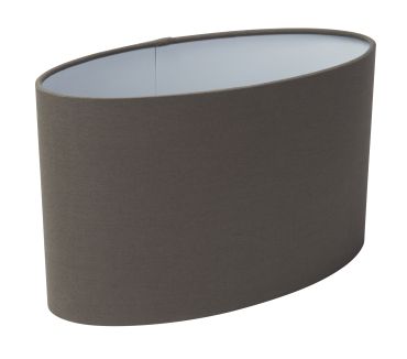 Searchlight Oval Shade - lampenkap - 45 x 30 cm - grijs