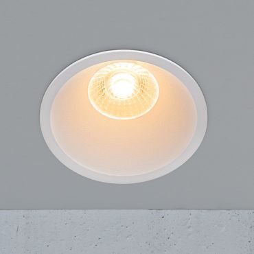 Nordlux Albric - inbouwspot - Ø 90 mm, Ø 83 mm inbouwmaat - 8W dimbare LED incl. - IP44 - wit