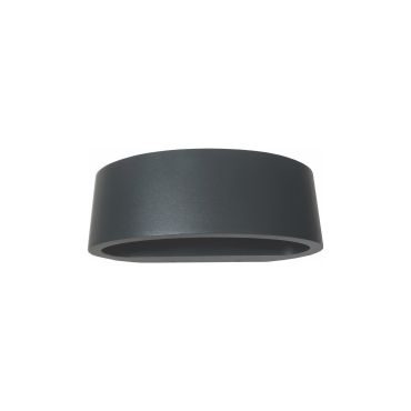 Artdelight Sharp - wandlamp - 19 x 10 x 7 cm - 7,2W dimbare LED incl. - IP65 - antraciet