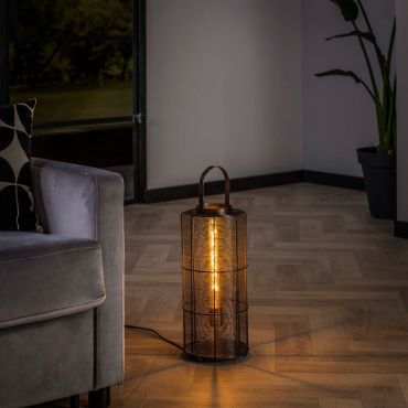 SHOWROOMMODEL - Vico Reach - vloerlamp - Ø 20 x 43 cm - zwart nikkel