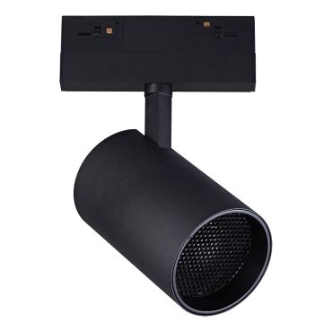 VK Lighting Kona - magnetisch railsysteem - railspot met honinggraat - 13,9 x 8 x 18,3 cm - 25W dimbare LED incl. - zwart