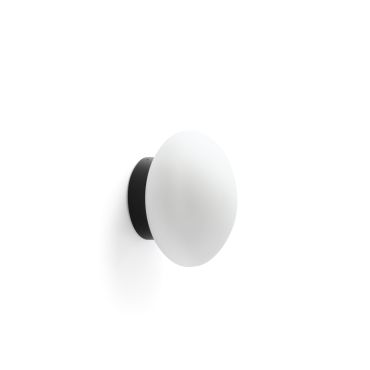 Faro Nubo 150 - wandlamp - Ø 15 x 10,1 cm - 9,7W LED incl. - IP44 - mat zwart en wit