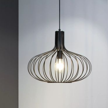 Lucide Manuela - hanglamp - Ø 50 x 172 cm - zwart
