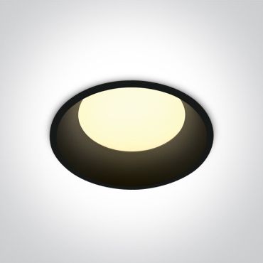 ONE Light Downlights Fixed LED - inbouwspot - Ø 120 mm, Ø 110 mm inbouwmaat - 12W LED incl. - zwart