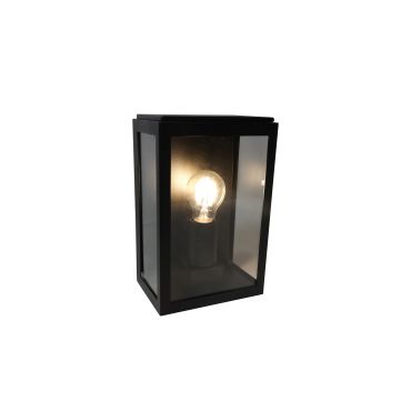 Artdelight Rowin - wandlamp - 16 x 11 x 25,2 cm - IP44 - zwart