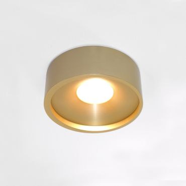 Artdelight Orlando - plafondverlichting - Ø 14 x 5 cm - 10W dimbare LED incl. - goud