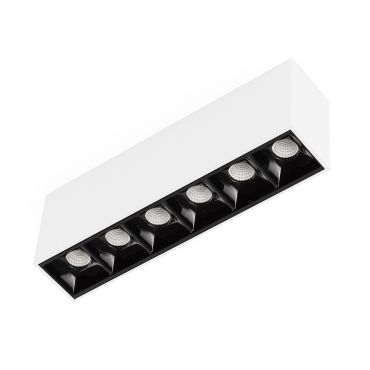 Faro Neso Point-6 - armatuur voor magnetische rail - 16,4 x 3,4 x 5,6 cm - 8W LED warm wit (3000K) incl. - 34° lichtbundel - wit