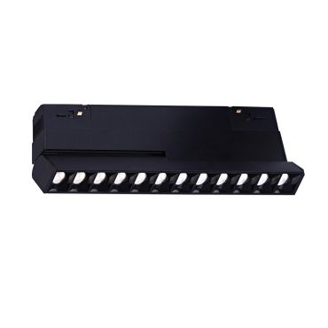 VK Lighting Kona - magnetisch railsysteem - kantelbare railbalk - 22 x 2 x 9,6 cm - 17W dimbare LED incl. - zwart