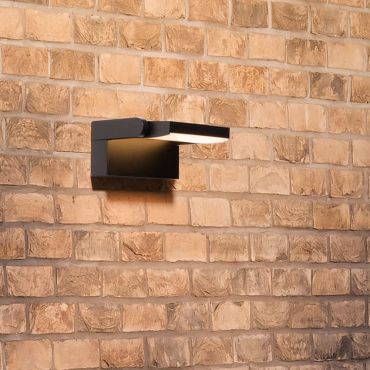 Nova Luce Sally - buiten wandlamp - 21 x 16,5 x 10 cm - 20W LED incl. - IP54 - zwart