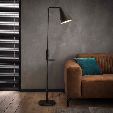 SHOWROOMMODEL - Vico USB - vloerlamp - 160 cm - houtskool