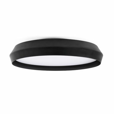 Faro Shoku - plafondlamp - Ø 60 x 9,3 cm - 40W dimbare LED incl. - zwart