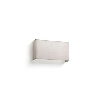 Faro Otton vertical - wandlamp - 10,5 x 20 x 37,5 cm - lichte jute