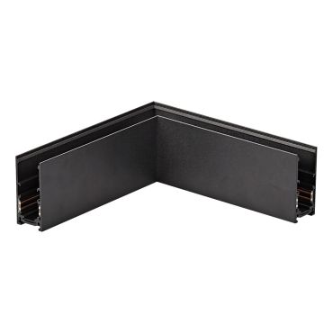 VK Lighting Kona - magnetisch railsysteem - horizontaal opbouwhoekprofiel - 17,5 x 17,5 x 6 cm - zwart