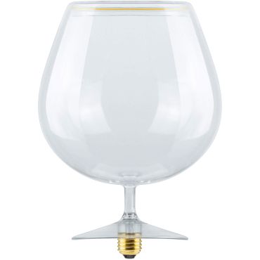 Segula LED lamp - Floating Cognac - Ø 18 x 29 cm - E27 - 6W dimbaar - 2200K - transparant
