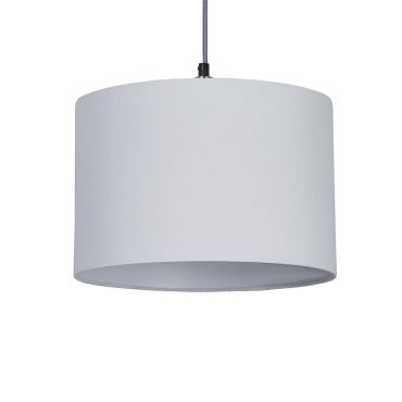Searchlight Clyde Drum - lampenkap - Ø 30 x 20 cm - wit