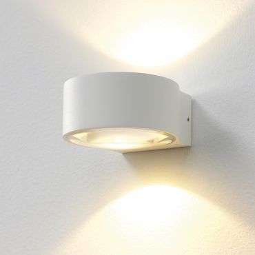 Artdelight Hudson - wandlamp - 10,5 x 11,8 x 6,5 cm - 2 x 4W dimbare LED incl. - IP54 - wit