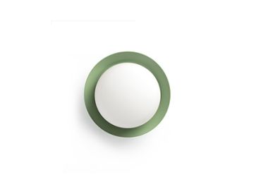 Faro May - plafondlamp - Ø 12 x 8 cm - 4W LED incl. - IP44 - groen