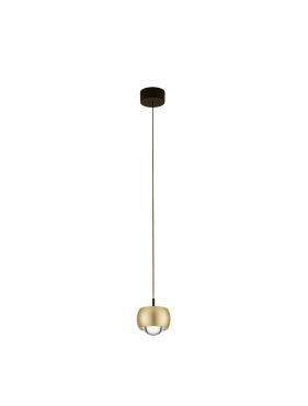 Nova Luce Conga - hanglamp - Ø 9,6 x 140 cm - 13W LED incl. - goud