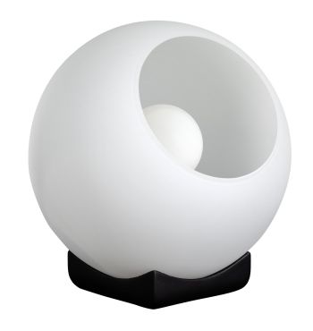 ETH Orb Opal - tafellamp - Ø 20 x 21 cm - zwart en wit
