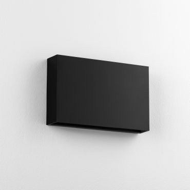 Nova Luce Yoko - buiten wandverlichting - 20 x 12,5 x 3,9 cm - 13W LED incl. - IP65 - zandzwart