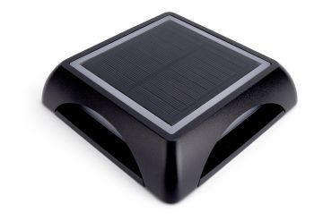Integral LED True - opbouw grondspot op zonne-energie met bewegingssensor - 14 x 3,2 x 14 cm - 1,2W LED incl. - IP65 - zwart