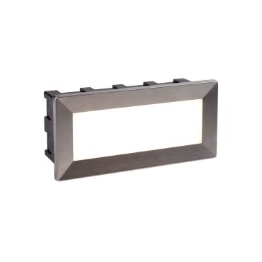 Searchlight Ankle - inbouw wandverlichting - 20,5 x 6,5 x 9,5 cm - 3,5W LED incl. - IP65 - roestvrij staal