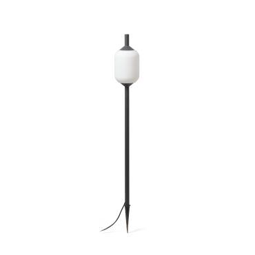 Faro Saigon - grondspot op piek met stekker - Ø 17 x 137 cm - IP65 - mat wit