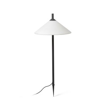 Faro Saigon - grondspot op piek met stekker - Ø 55 x 135 cm - IP65 - mat wit