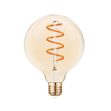 VK Lighting filament lamp - Ø 9,5 x 13,2 cm - E27 - 5W dimbaar - 2200K - amber