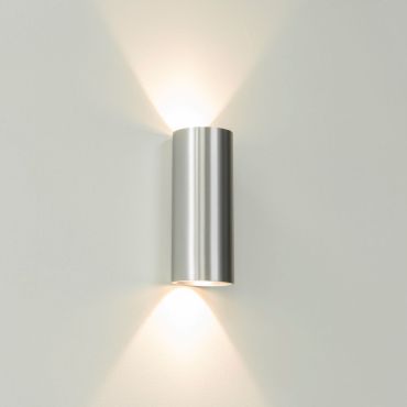 Artdelight Brody2 - wandlamp - 7,2 x 7,2 x 18 cm - 2 x 4W dimbare LED incl. - IP54 - aluminium