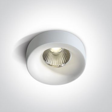 ONE Light Floating Ring Range - inbouwspot - Ø 85 mm, 68mm inbouwmaat - 12W dimbare LED incl. - IP65 - wit