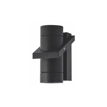 Artdelight Single - wandlamp - 8,3 x 11,7 x 16,2 cm - IP54 - zwart