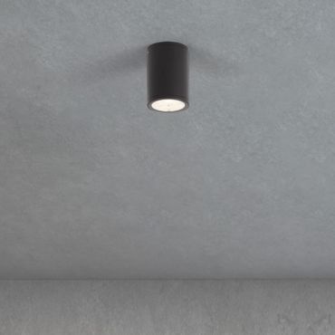 Nova Luce Lumina - buiten plafondverlichting - Ø 8 x 10 cm - 9W LED incl. - IP65 - donker antraciet