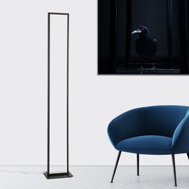 Nova Luce Wenna - staanlamp - 26 x 16 x 153 cm - 36W LED incl. - mat zwart