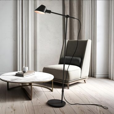 Design for the People Stay - vloerlamp - 58 x 25 x 129,2 cm - zwart