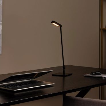 Lucide Lavale - tafellamp - 27,2 x 13 x 42,3 cm - 3W LED met dimfunctie incl. - zwart