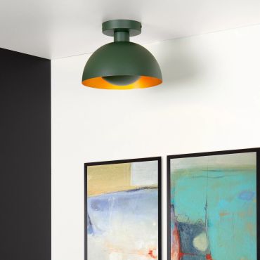 Lucide Siemon - plafondverlichting - Ø25 x 19 cm - groen