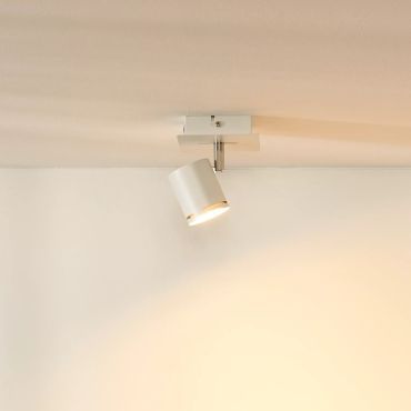 Lucide Rilou - opbouwspot - 10 x 10 x 15 cm - 5W dimbare LED incl. - wit