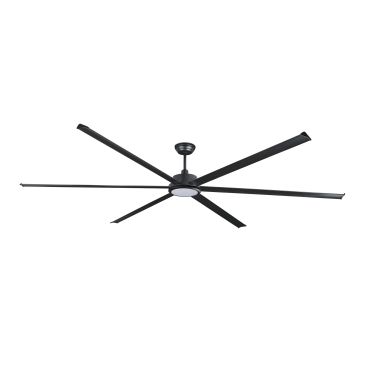 Faro Rotterdam 30 XXL - plafondventilator met licht en afstandsbediening - Ø 300 cm - 32W LED incl. - mat zwart