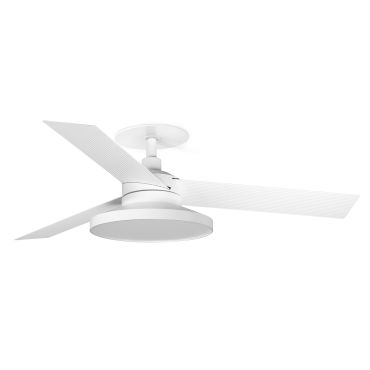 Faro Cruiser Tak 3 S - plafondventilator met licht en inbouwrozet - Ø 106 cm - mat wit - 2700K