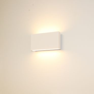 Artdelight Box - wandlamp - 17 x 9 x 4 cm - 2 x 6,5W dimbare LED incl. - IP54 - wit
