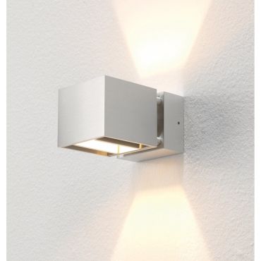 Artdelight Bfeld - wandlamp - 12,3 x 8 x 6,8 cm - 2 x 3W LED incl. - IP54 - aluminium