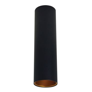 VK lighting Koroidia - opbouwspot - Ø 7 x 25,5 cm - zwart en goud