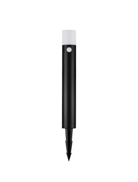 Nova Luce Paul - tuinpaal op piek - Ø 9,5 x 60 cm - 10W LED incl. - IP65 - zandzwart