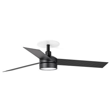 Faro Cruiser S - plafondventilator met licht en inbouwrozet - Ø 106 cm - mat zwart